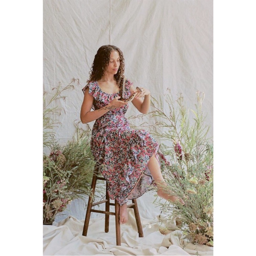 ✨ S O L D ✨ Christy Dawn Colette dress in wild Berry floral xs - Picture 1 of 16